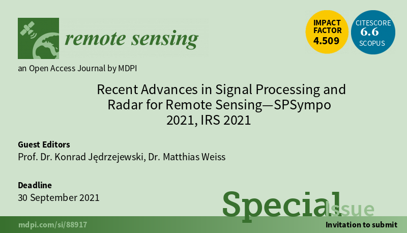SPSympo 2021 IRS 2021 Special Issue